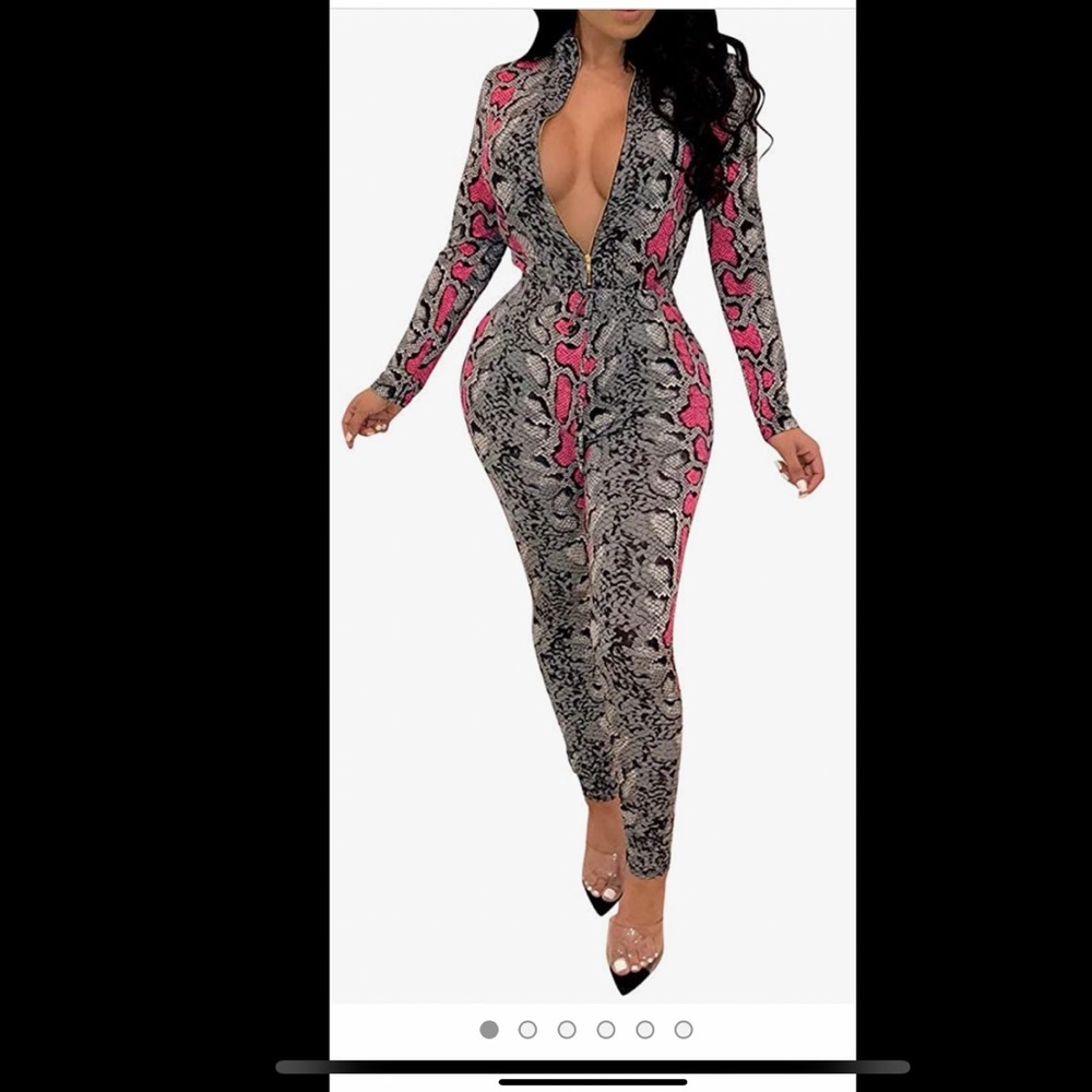 Snakeskin jumpsuit